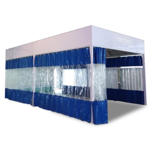 ห้องพ่นสีรถยนต์แบบผ้าม่าน Mactech