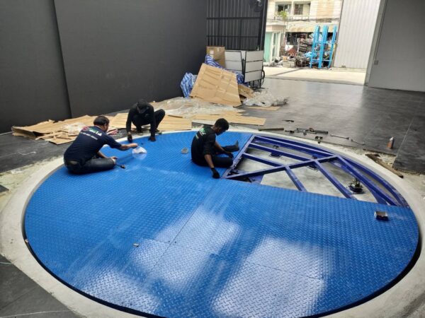 แท่นหมุนรถยนต์5เมตร Mactech