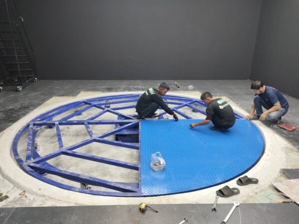 แท่นหมุนรถยนต์5เมตร Mactech