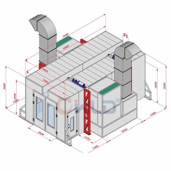 ห้องพ่นสีรถบรรทุกรถทัวร์ Mactech