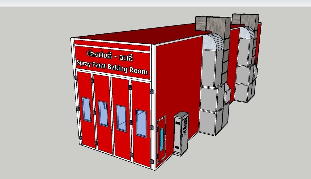 ห้องพ่นสีรถบรรทุกรถทัวร์ Mactech