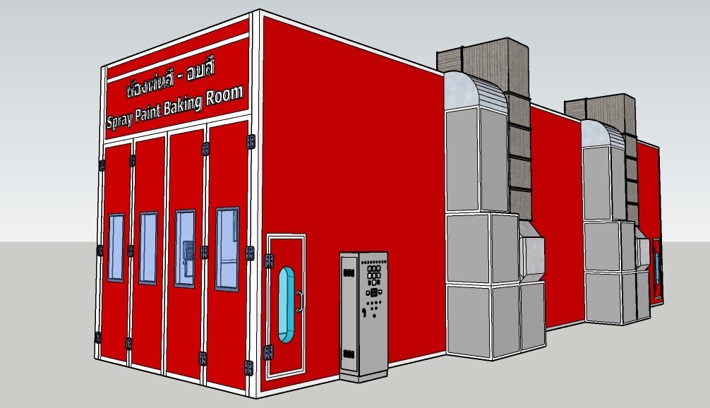 ห้องพ่นสีรถบรรทุกรถทัวร์ Mactech