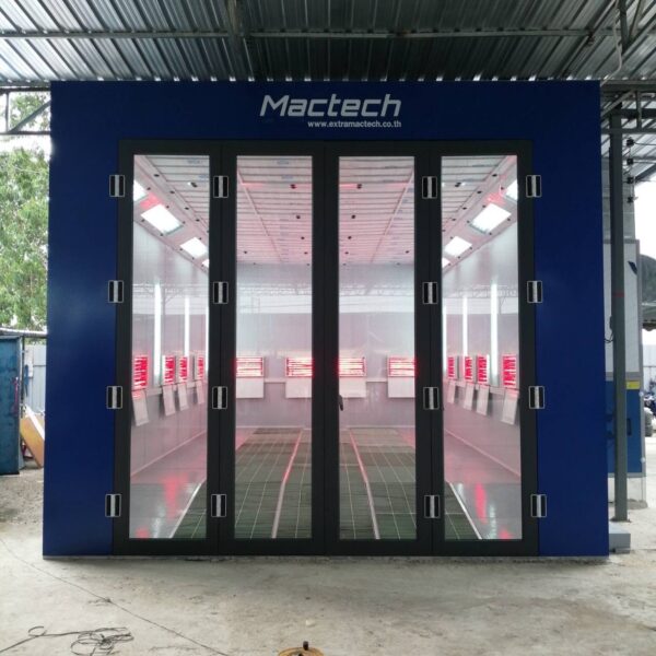 ห้องพ่นสีรถยนต์ ระบบอินฟาเรดขนาด4.5m Mactech