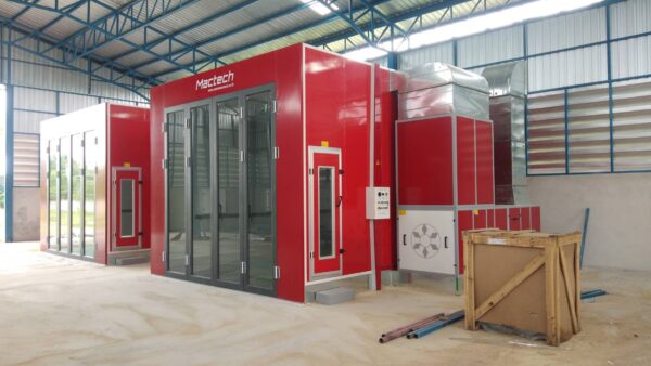 ห้องพ่นสีรถยนต์ ระบบอินฟาเรดขนาด4.5m Mactech