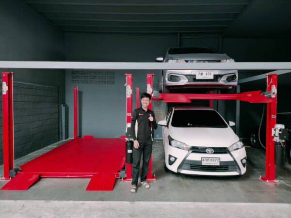 ลิฟท์จอดรถ4เสา2ชั้น Mactech