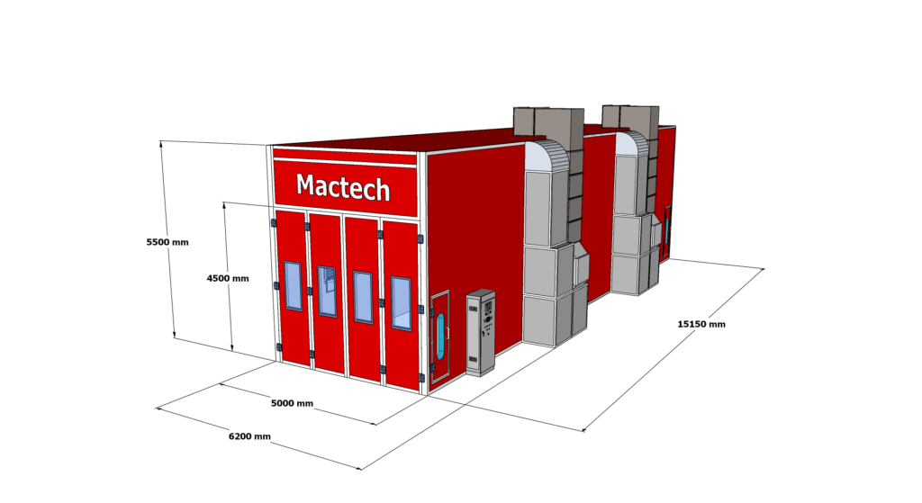 ห้องพ่นสีรถบรรทุกรถทัวร์ Mactech