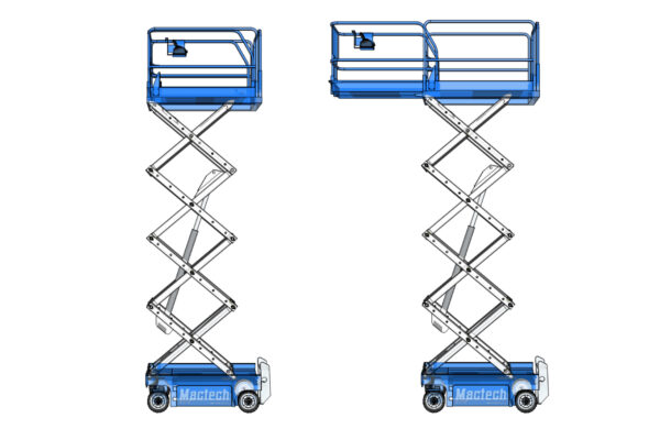 รถกระเช้าไฟฟ้า8เมตรMactech รุ่นAutomatic(ขับได้)
