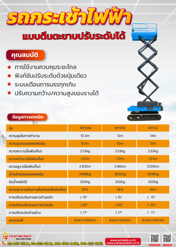 รถกระเช้าไฟฟ้าแบบตีนตะขาบ