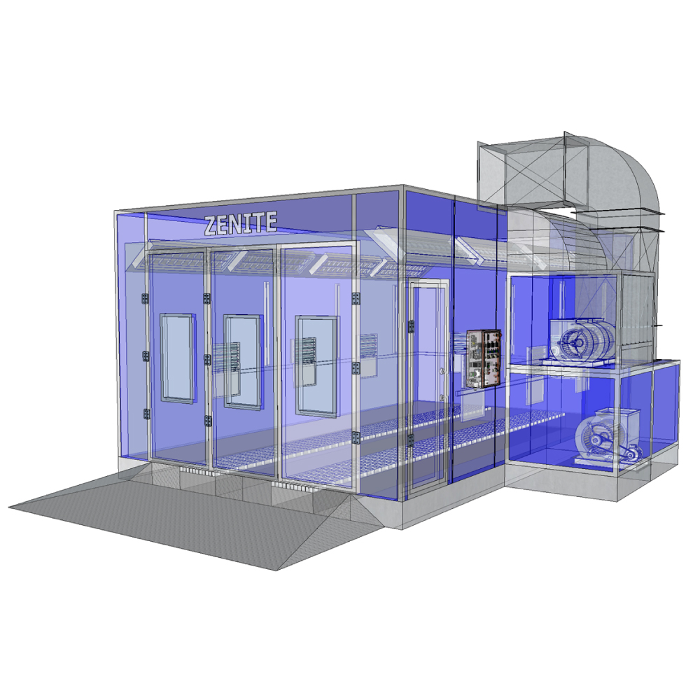 ห้องพ่นสีระบบอบสี 2ระบบ ZENITH