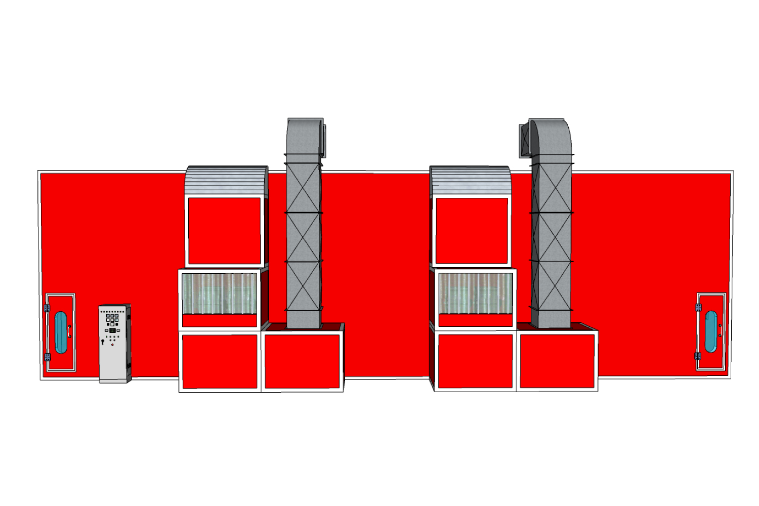 ห้องพ่นสีรถบรรทุกรถทัวร์ Mactech