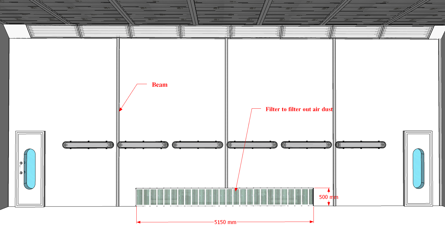 ห้องพ่นสีรถบรรทุกรถทัวร์ Mactech