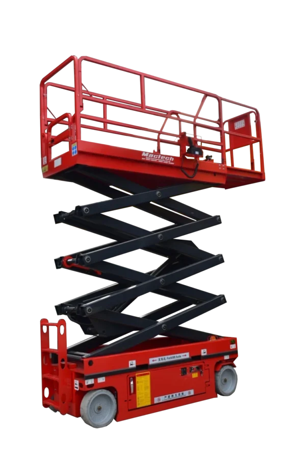 cable-car-scissor (2) รถกระเช้าไฟฟ้า14เมตร Mactech รุ่นAutomatic(ขับได้)