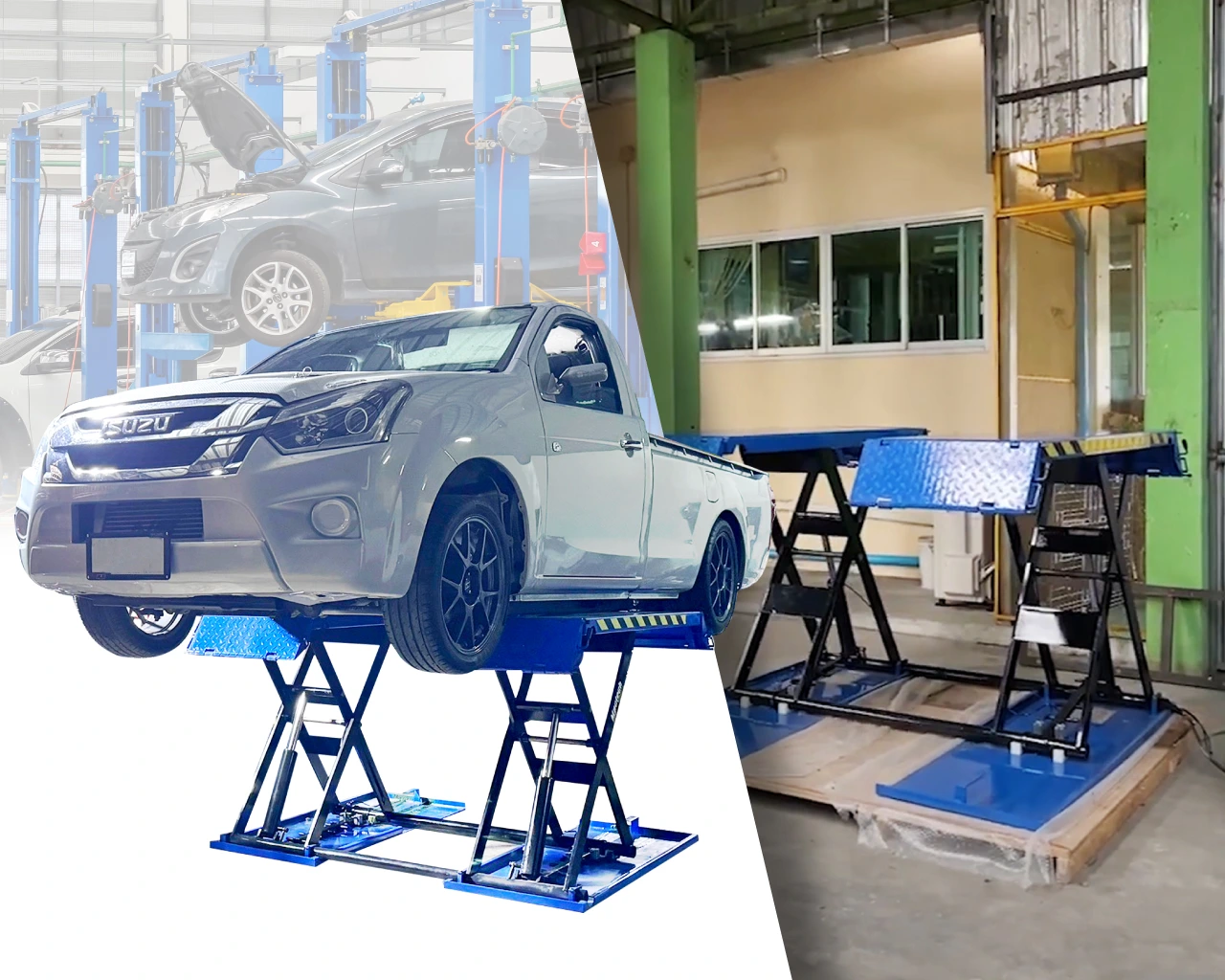 ลิฟท์เอ็กซ์กรรไกรวางบนพื้น 1.2 เมตร Mactech