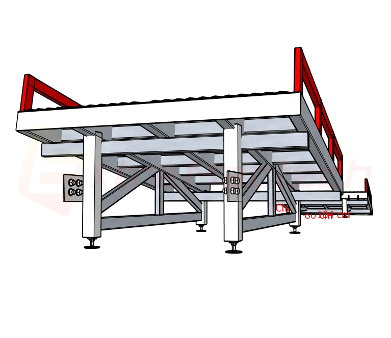 3 section loading ramp