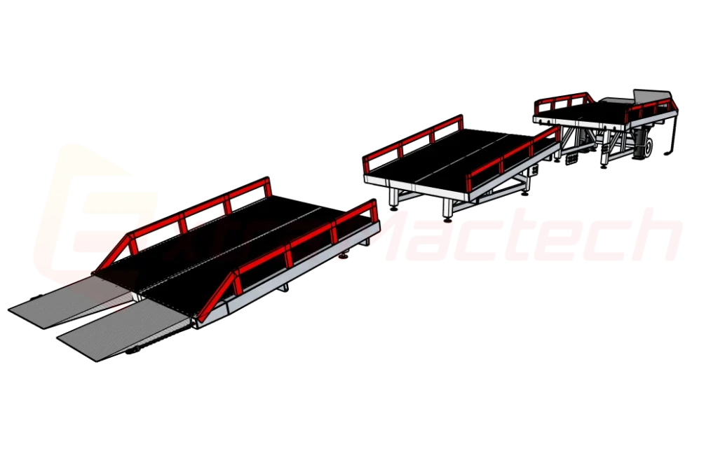 3 section loading ramp