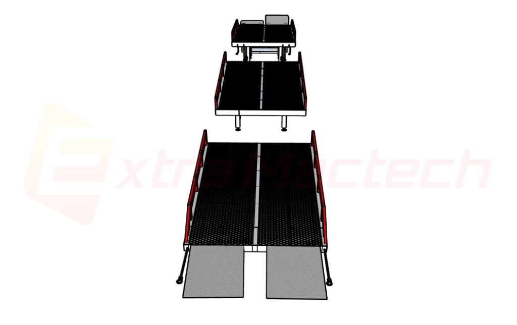 3 section loading ramp