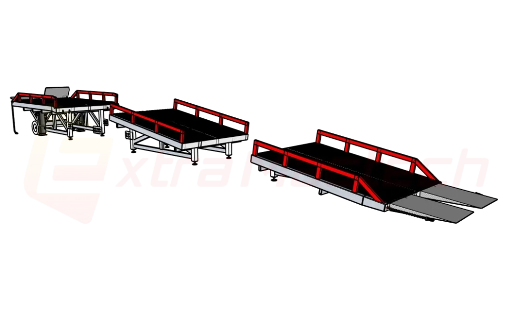 3 section loading ramp