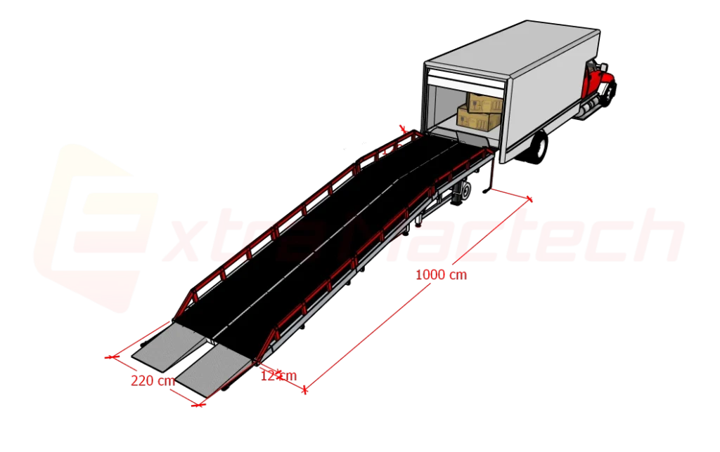 3 section loading ramp