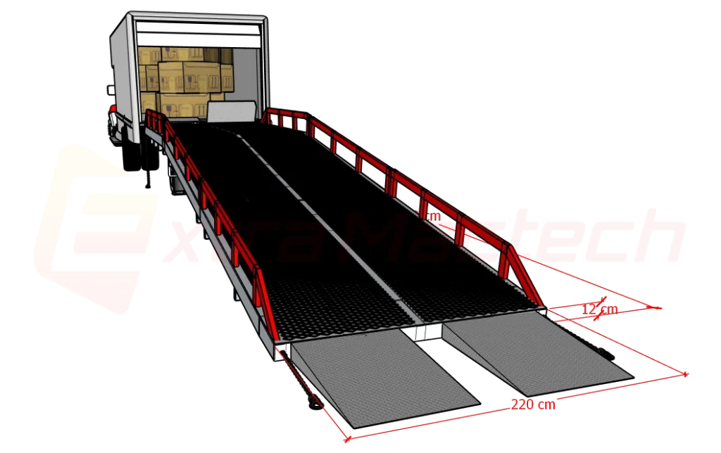 3 section loading ramp