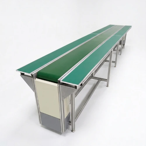 สายพานลำเลียงแบบ PVC 10 เมตรมีปีกข้างแบบอลูมิเนียม Mactech